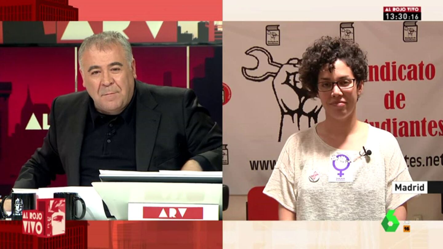 Ana Garc&iacute;a, secretaria general del Sindicato de Estudiantes