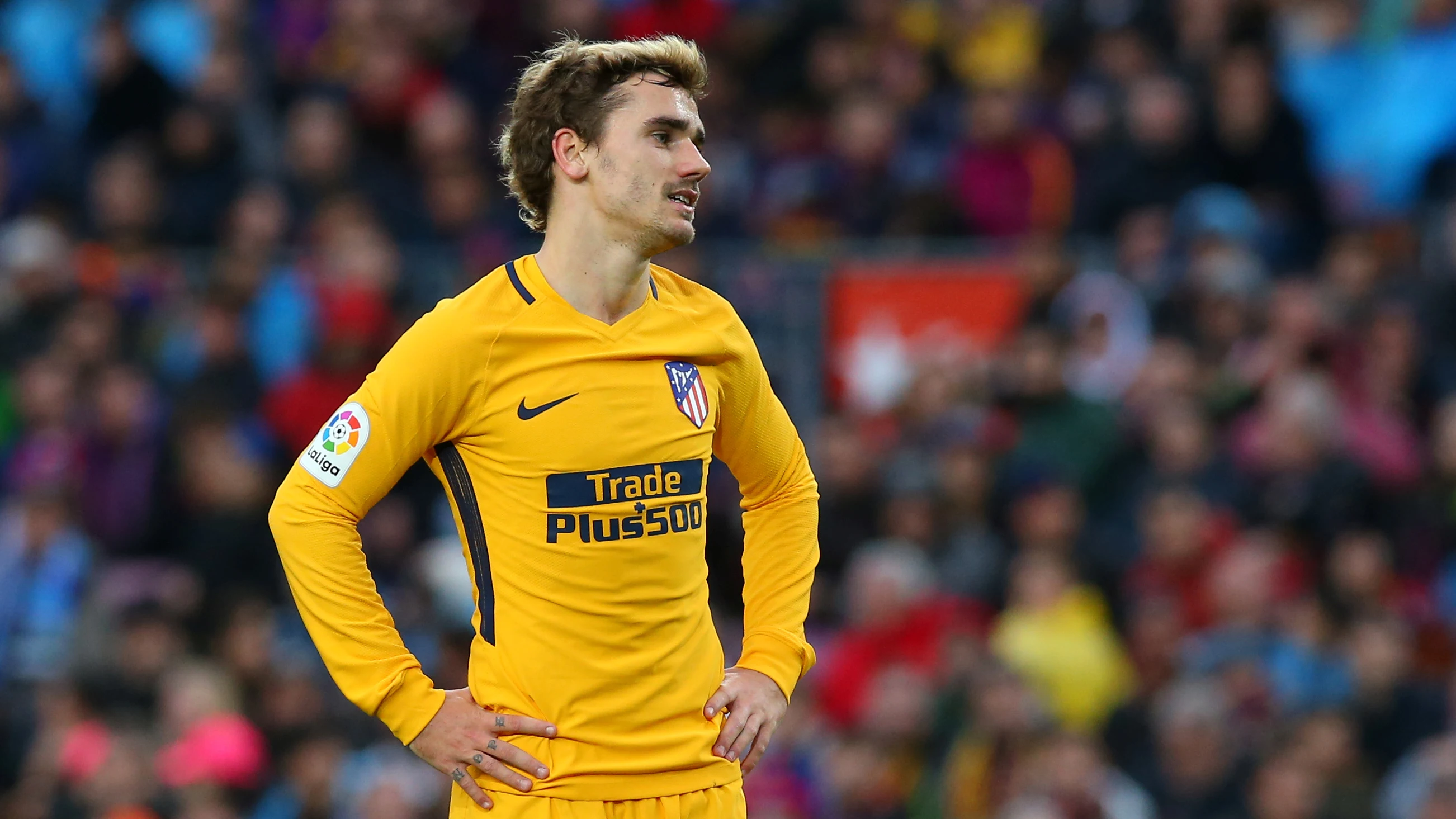 Griezmann, en un partido ante el Barcelona