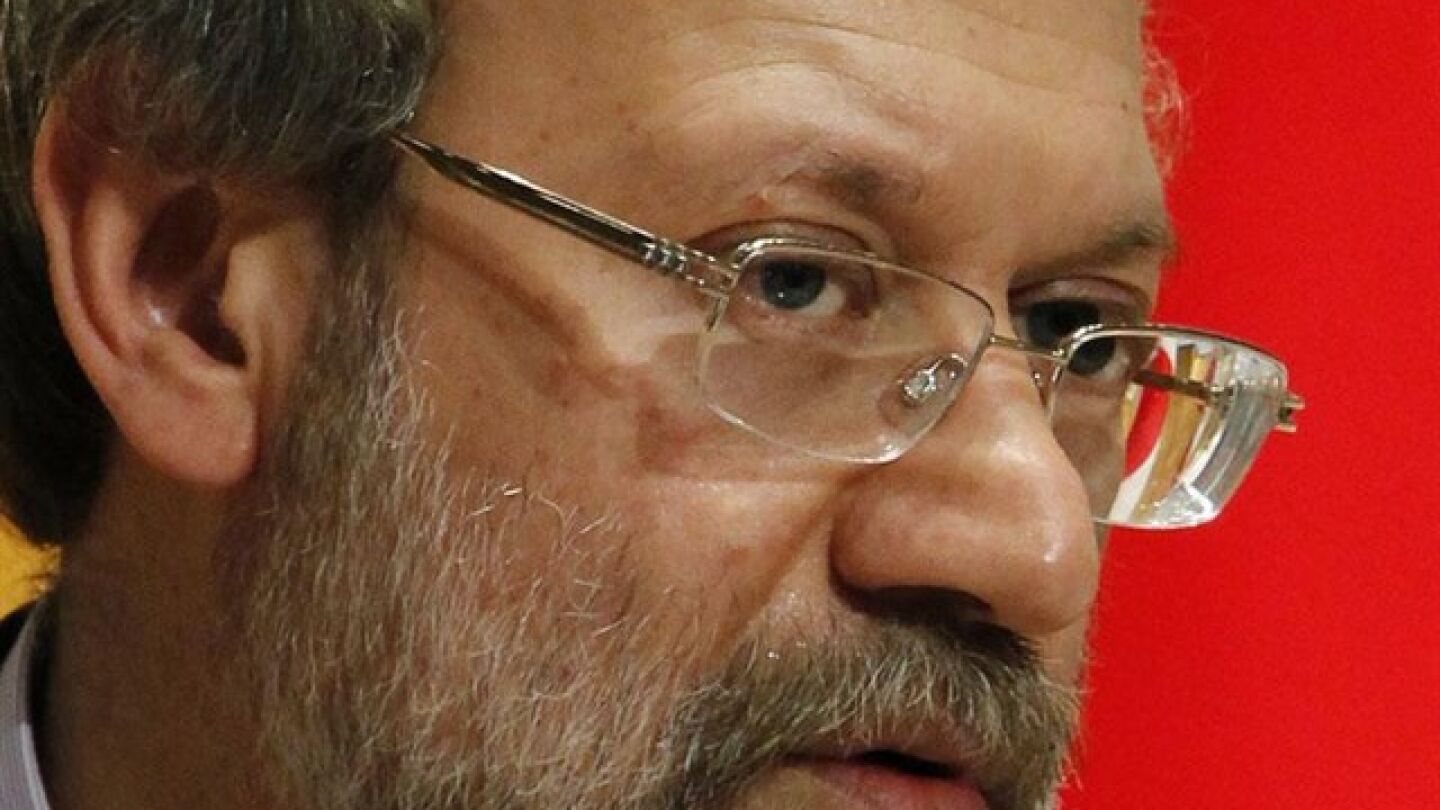 Al&iacute; Lariyani, presidente del Parlamento iran&iacute;