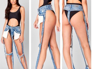 Los "vaqueros tanga", la nueva tendencia de moda Los "vaqueros tanga", la nueva tendencia de moda