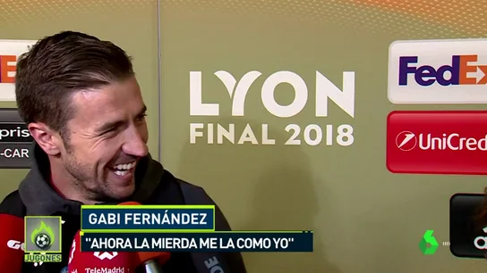 La rectificiación de Gabi tras ganar la Europa League: "Ahora la mierda me la como yo" La rectificiación de Gabi tras ganar la Europa League: "Ahora la mierda me la como yo"