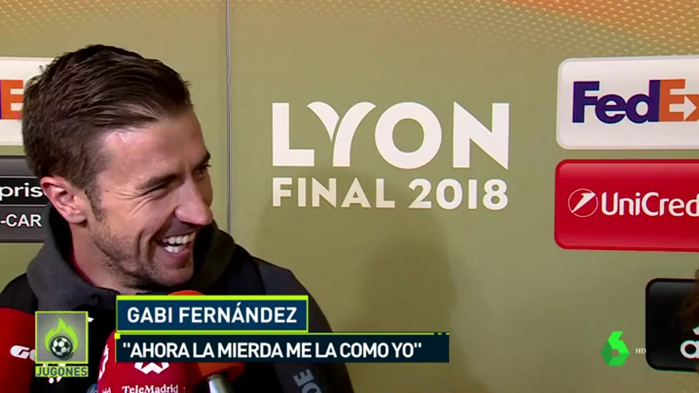 La rectificiación de Gabi tras ganar la Europa League: "Ahora la mierda me la como yo" La rectificiación de Gabi tras ganar la Europa League: "Ahora la mierda me la como yo"