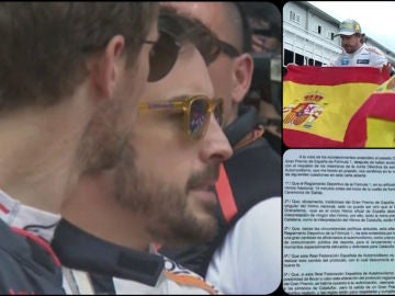 La reacción de Alonso al excesivo 'Els Segadors' La reacción de Alonso al excesivo 'Els Segadors'