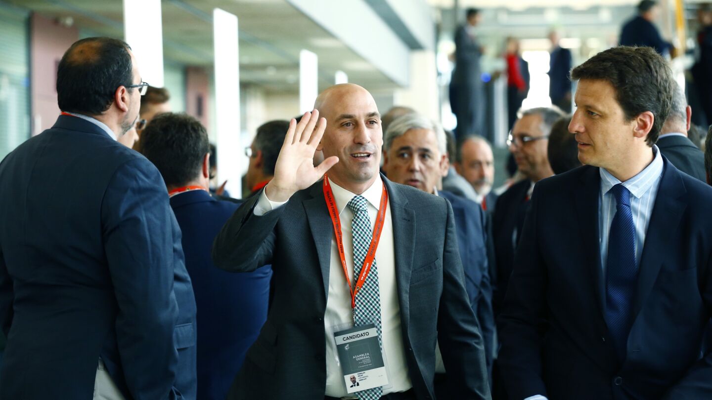 Luis Rubiales, presidente de la Federaci&oacute;n Espa&ntilde;ola de F&uacute;tbol