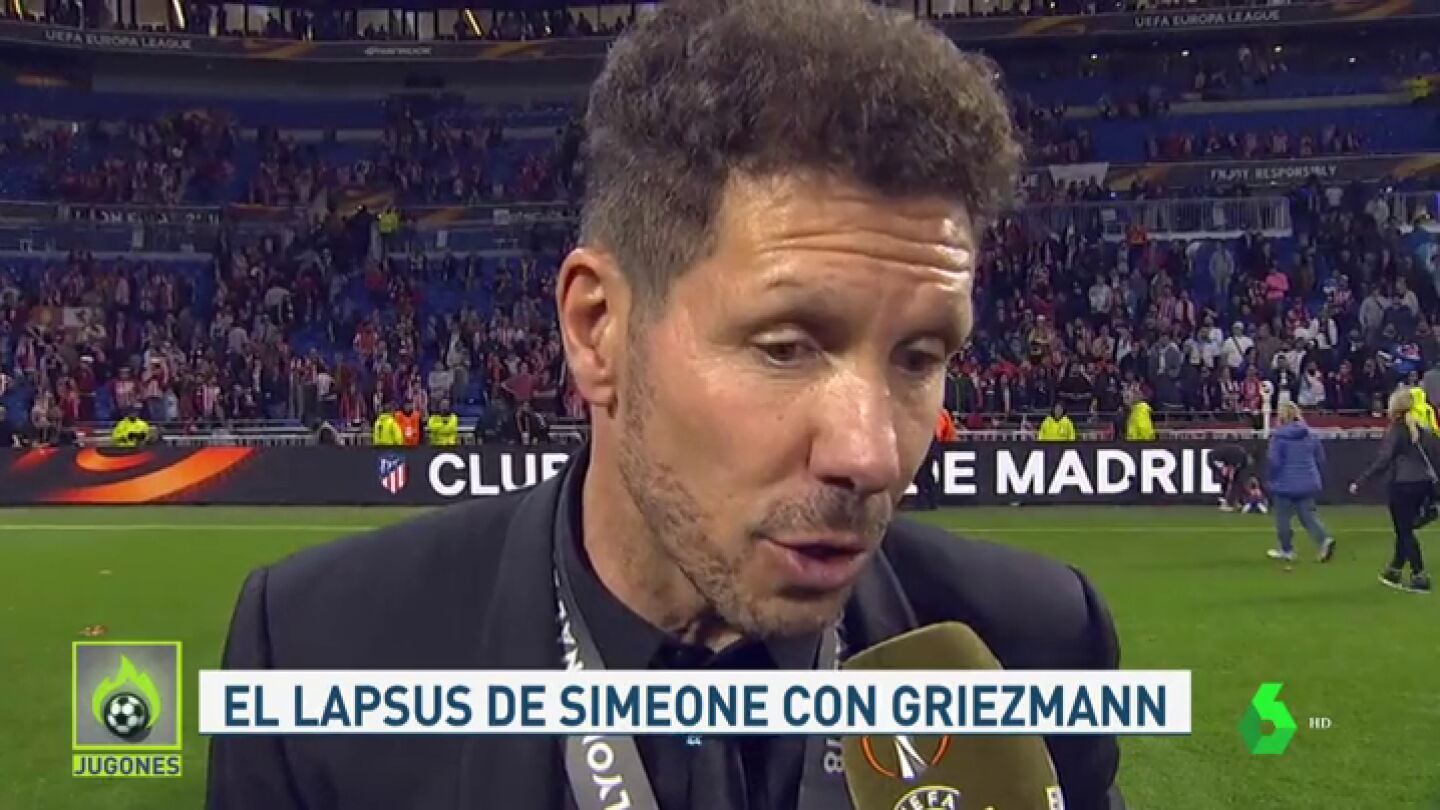 Simeone y su lapsus con Griezmann: "Ojal&aacute; est&eacute; con nosotros el pr&oacute;ximo a&ntilde;o, es una pregunta para &eacute;l"