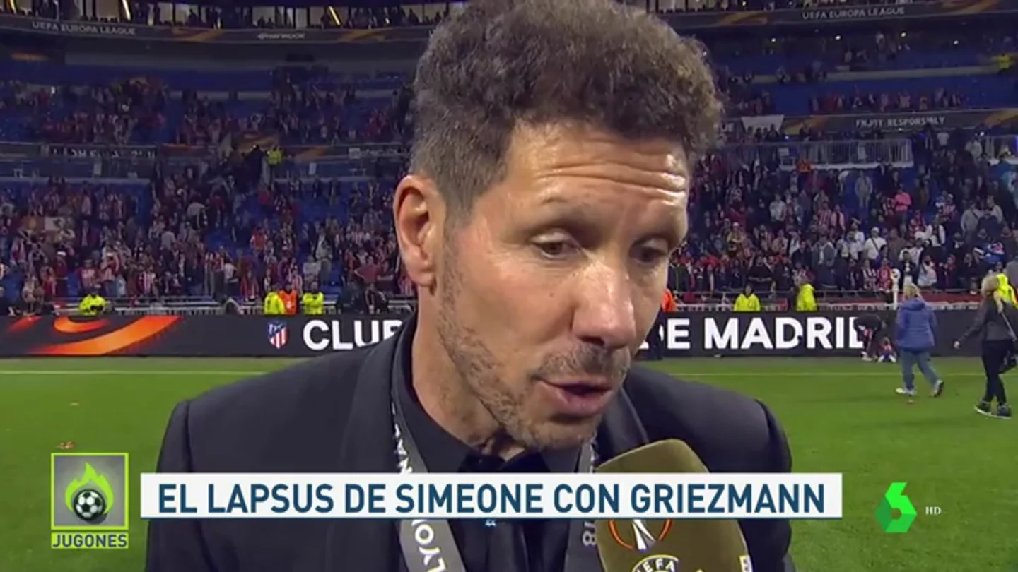 Simeone y su lapsus con Griezmann: "Ojalá esté con nosotros el próximo año, es una pregunta para él" Simeone y su lapsus con Griezmann: "Ojalá esté con nosotros el próximo año, es una pregunta para él"