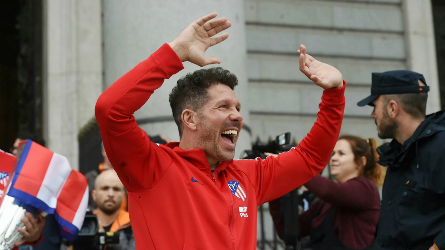 Simeone, de celebración Simeone, de celebración