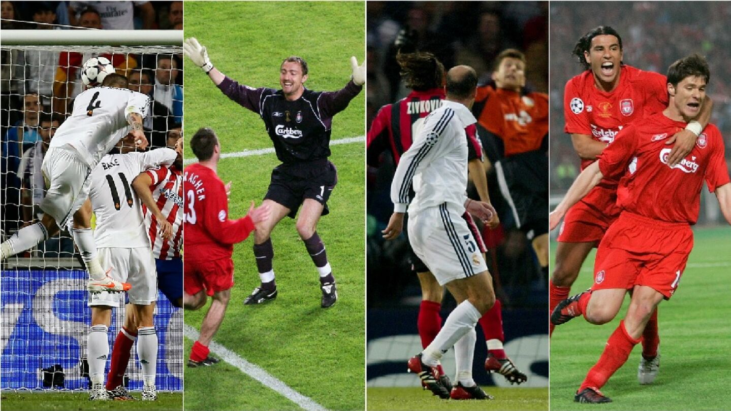 Los h&eacute;roes de Real Madrid y Liverpool en las finales de Champions
