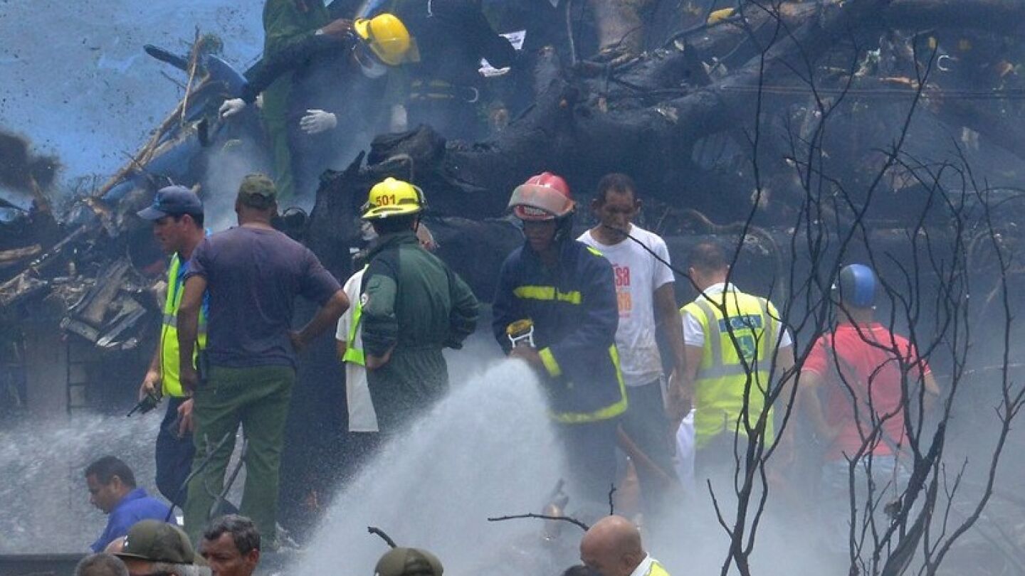 Accidente en el aeropuerto de La Habana
