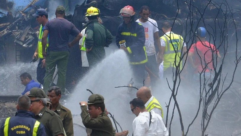 Accidente en el aeropuerto de La Habana