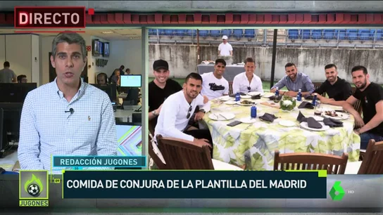 La plantilla del Real Madrid hace la tradicional comida de conjura antes de la final de la Champions La plantilla del Real Madrid hace la tradicional comida de conjura antes de la final de la Champions