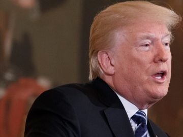 El presidente estadounidense, Donald Trump, ofrece unas declaraciones durante una cumbre El presidente estadounidense, Donald Trump, ofrece unas declaraciones durante una cumbre