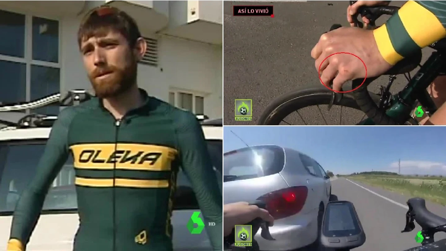 Albert Masana, el ciclista que casi es arrollado por un coche en Lleida Albert Masana, el ciclista que casi es arrollado por un coche en Lleida
