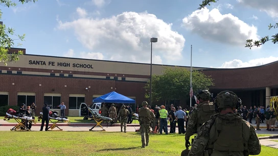 Alrededores del instituto donde se ha registrado un tiroteo en Texas Alrededores del instituto donde se ha registrado un tiroteo en Texas