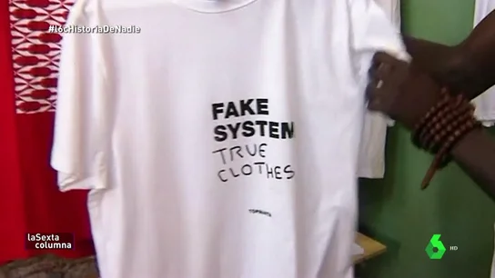 'Fake system, true clothes', la marca con la que los inmigrantes del top manta denuncian ser víctimas del sistema 'Fake system, true clothes', la marca con la que los inmigrantes del top manta denuncian ser víctimas del sistema