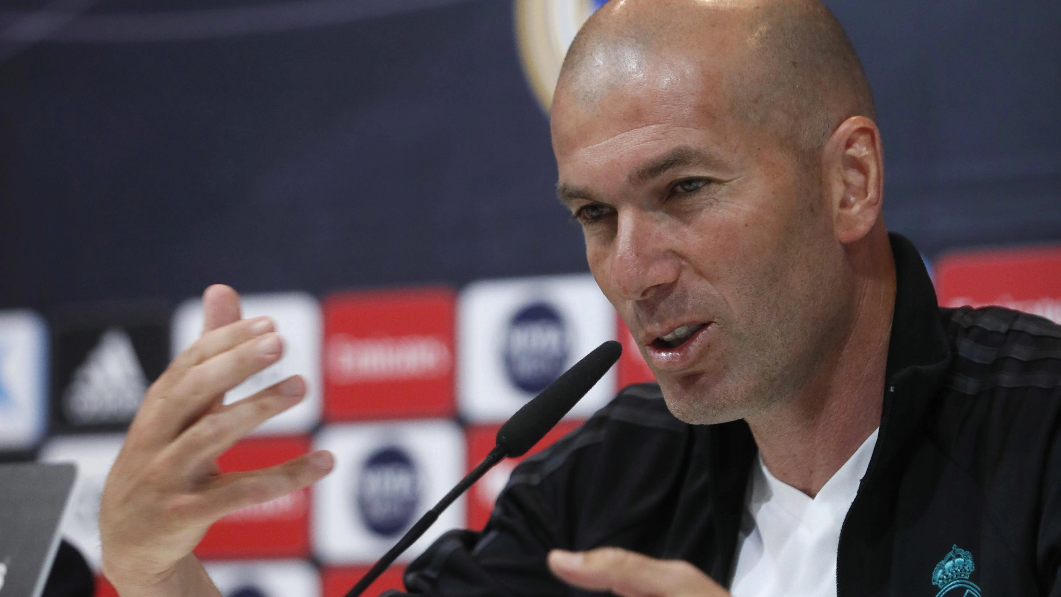 Zinedine Zidane, en rueda de prensa