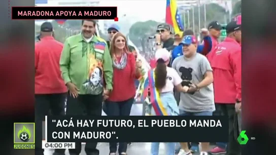 Críticas a Maradona tras su bailecito para Maduro en Venezuela: "Hay que hacerle el antidoping" Críticas a Maradona tras su bailecito para Maduro en Venezuela: "Hay que hacerle el antidoping"