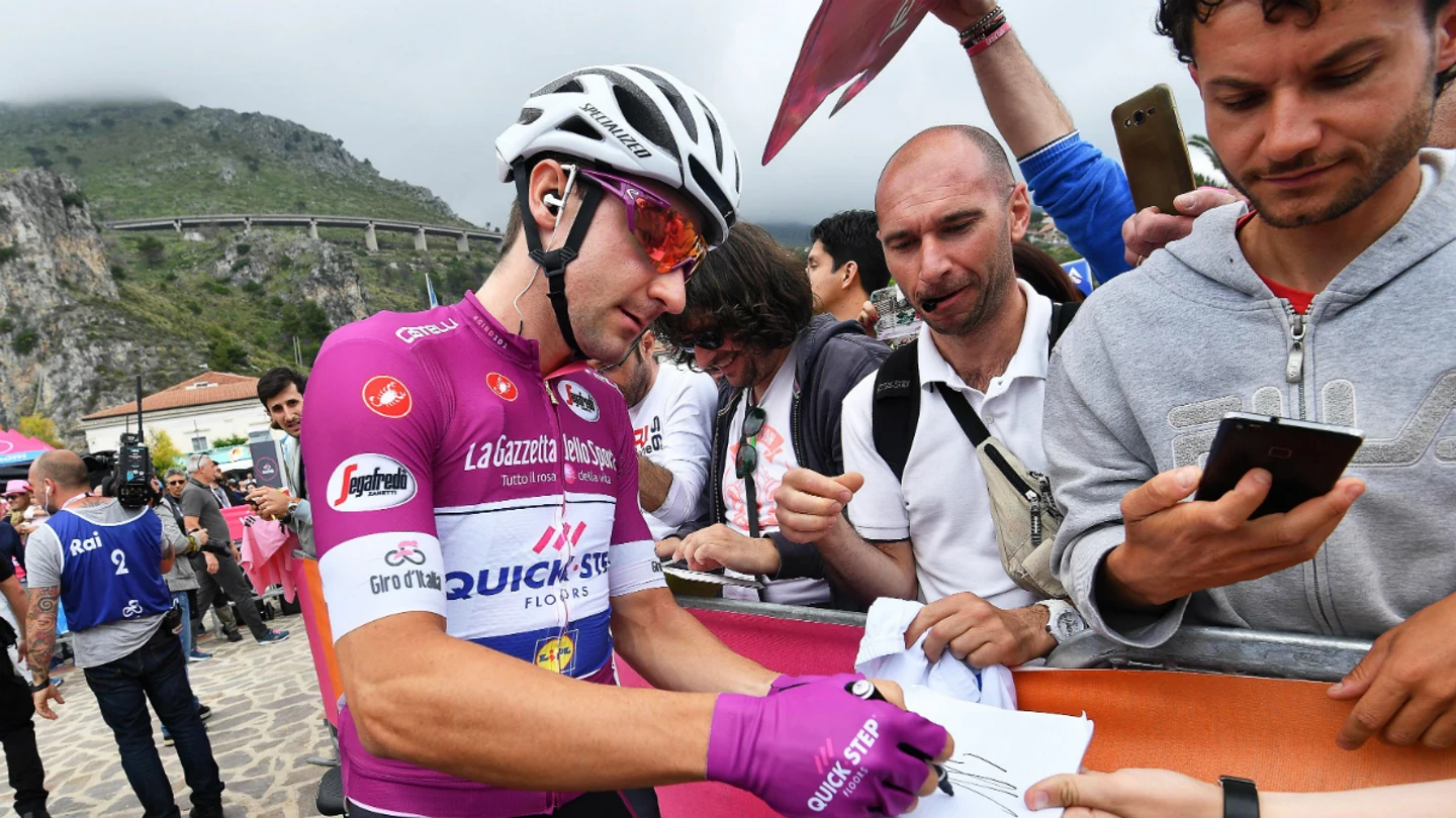 Viviani, en el Giro Viviani, en el Giro