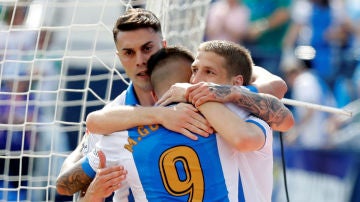 El Leganés celebra un gol