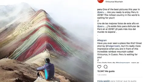 Montaña Vinicunca. Lo más instagrameable de #Perú Lo más instagrameable de #Perú