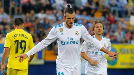 Bale celebrando un gol Bale celebrando un gol