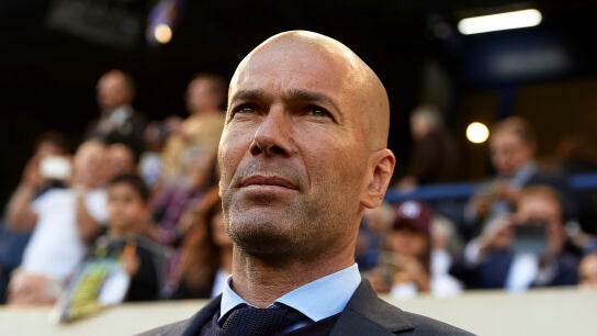 Zidane, durante el partido contra el Villarreal