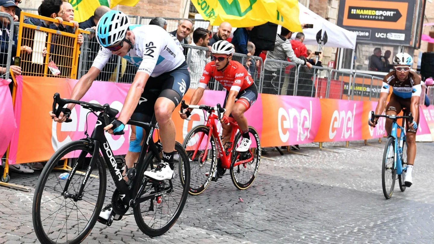 Chris Froome, en el Giro Chris Froome, en el Giro