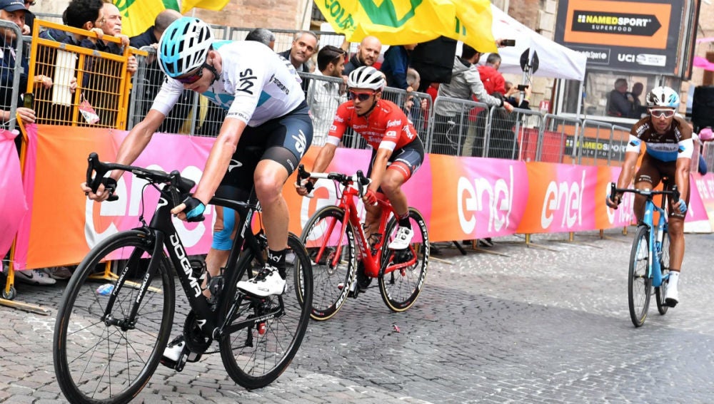 Chris Froome, en el Giro
