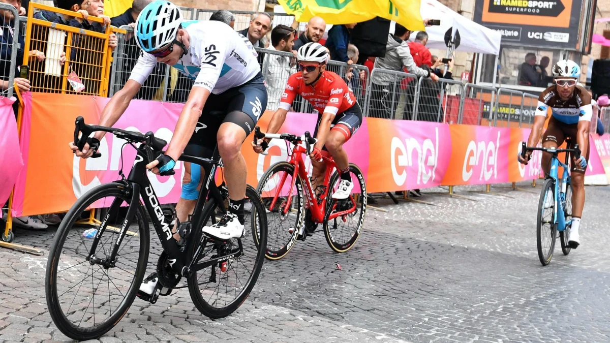 Chris Froome, en el Giro Chris Froome, en el Giro