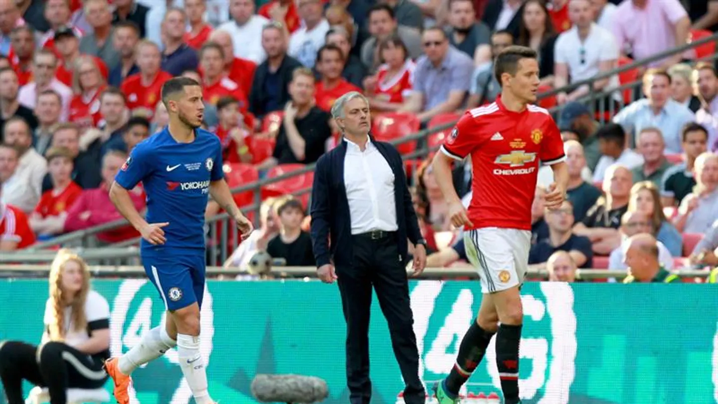 Jose Mourinho, en la final entre Chelsea y Manchester United. Jose Mourinho, en la final entre Chelsea y Manchester United.
