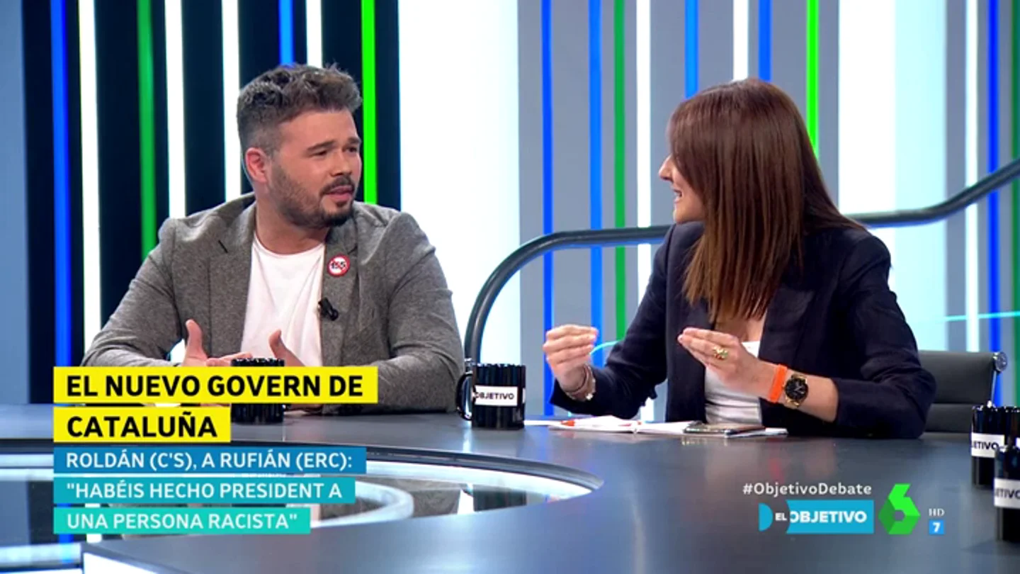 Lorena Roldán y Gabriel Rufián Lorena Roldán y Gabriel Rufián