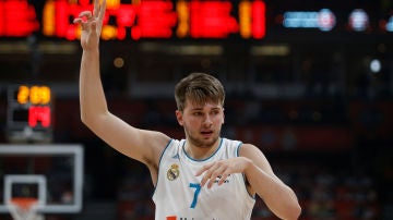 Doncic en la victoria del Real Madrid