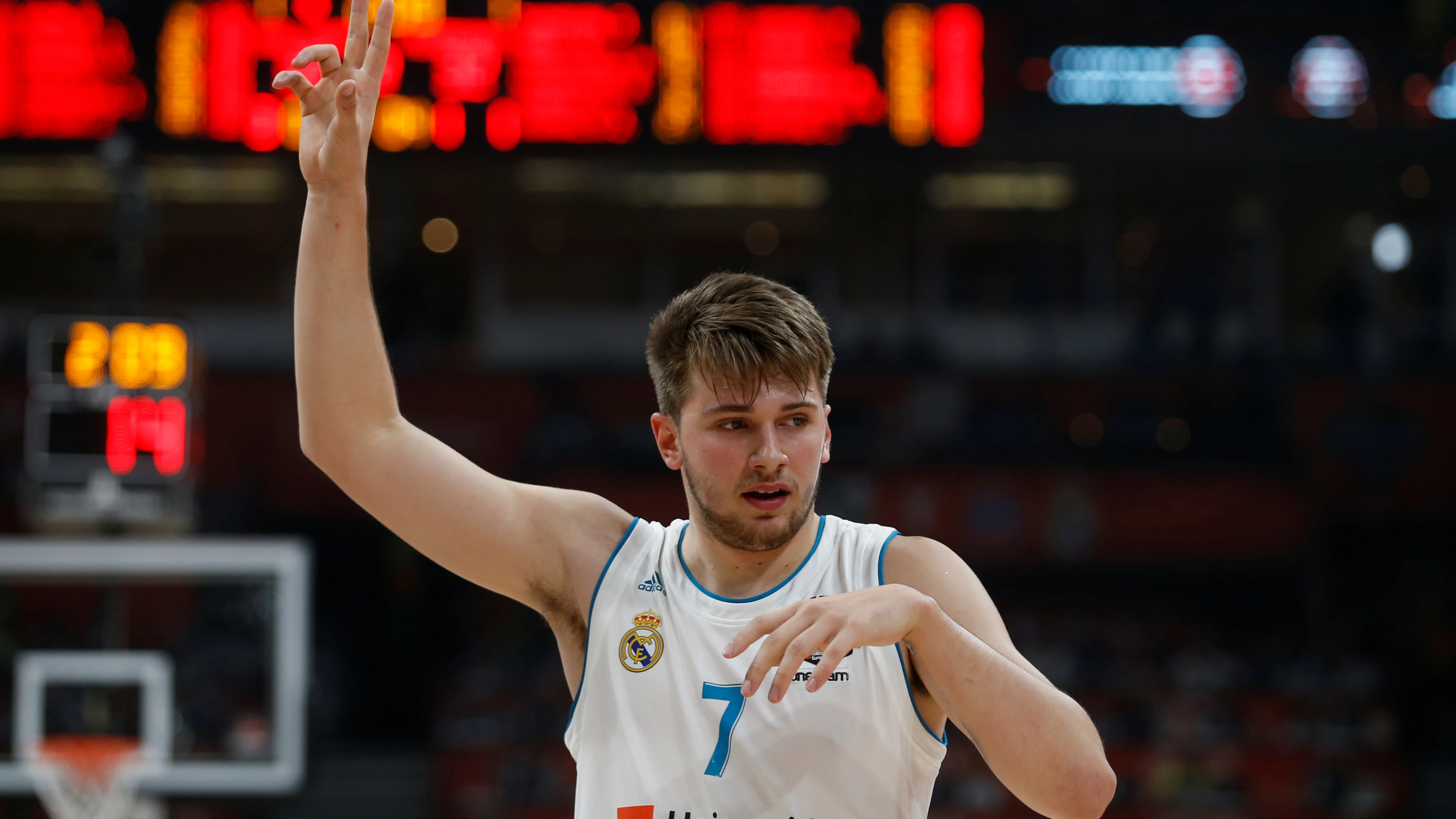 Doncic en la victoria del Real Madrid