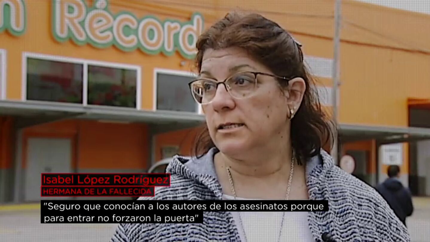Isabel L&oacute;pez, hermana de la fallecida en el 'Cash R&eacute;cord'