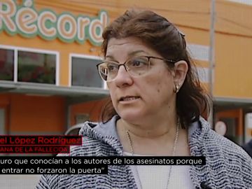Isabel López, hermana de la fallecida en el 'Cash Récord' Isabel López, hermana de la fallecida en el 'Cash Récord'