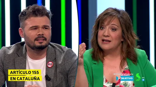 Gabriel Rufián e Iratxe García Gabriel Rufián e Iratxe García