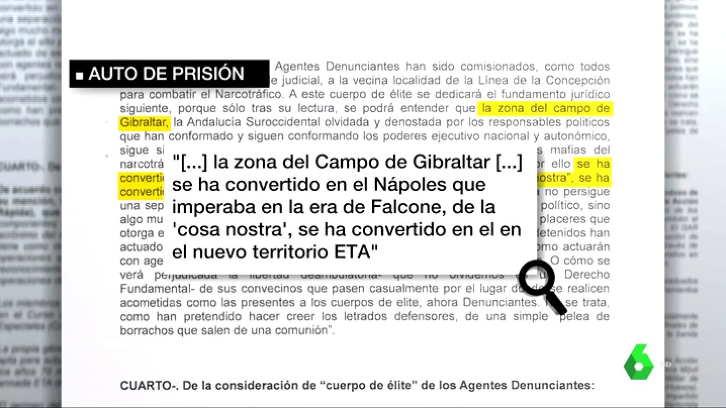 La jueza que envi&oacute; a prisi&oacute;n a los agresores guardias civiles: "Gibraltar se ha convertido en el nuevo territorio ETA"