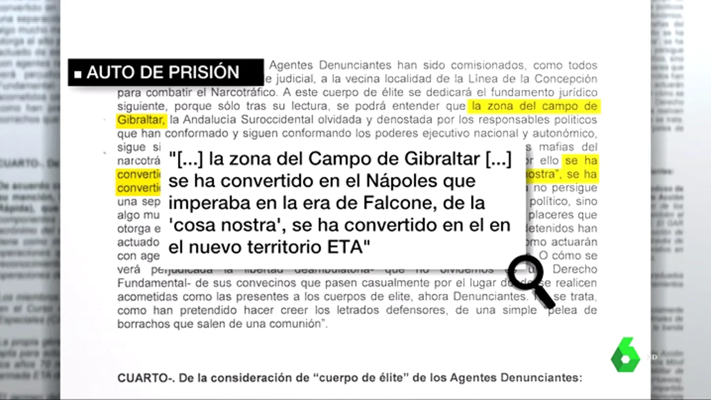 La jueza que envió a prisión a los agresores guardias civiles: "Gibraltar se ha convertido en el nuevo territorio ETA" La jueza que envió a prisión a los agresores guardias civiles: "Gibraltar se ha convertido en el nuevo territorio ETA"