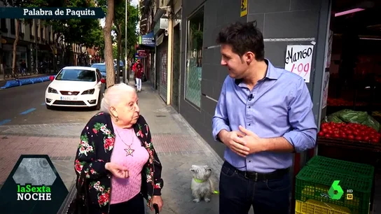 La pensionista Paquita con Jesús Cintora La pensionista Paquita con Jesús Cintora