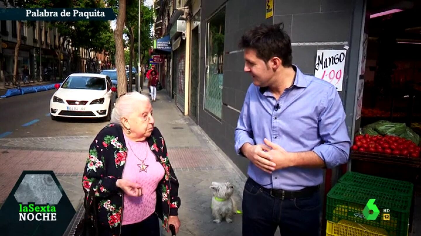 La pensionista Paquita con Jes&uacute;s Cintora