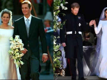 La increíble similitud entre el vestido de novia de Meghan Markle y el de la infanta Cristina La increíble similitud entre el vestido de novia de Meghan Markle y el de la infanta Cristina