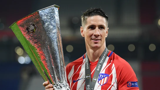 Fernando Torres, con la Europa League Fernando Torres, con la Europa League