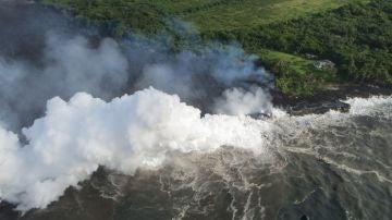 La lava del Kilauea llega al Pacífico