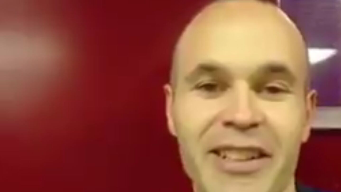 Iniesta, en su mensaje a la afici&oacute;n