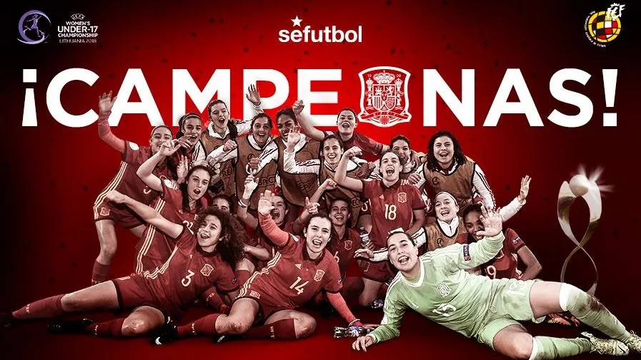 La selección española femenina sub-17 se proclama campeona de Europa