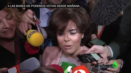 La pregunta de Santamaría a Pablo Iglesias sobre el escrache que ella sufrió: "¿Nuestros hijos son de peor condición?" La pregunta de Santamaría a Pablo Iglesias sobre el escrache que ella sufrió: "¿Nuestros hijos son de peor condición?"