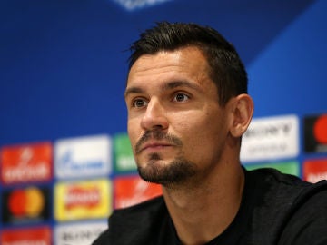 Dejan Lovren, en el Media Day del Liverpool Dejan Lovren, en el Media Day del Liverpool