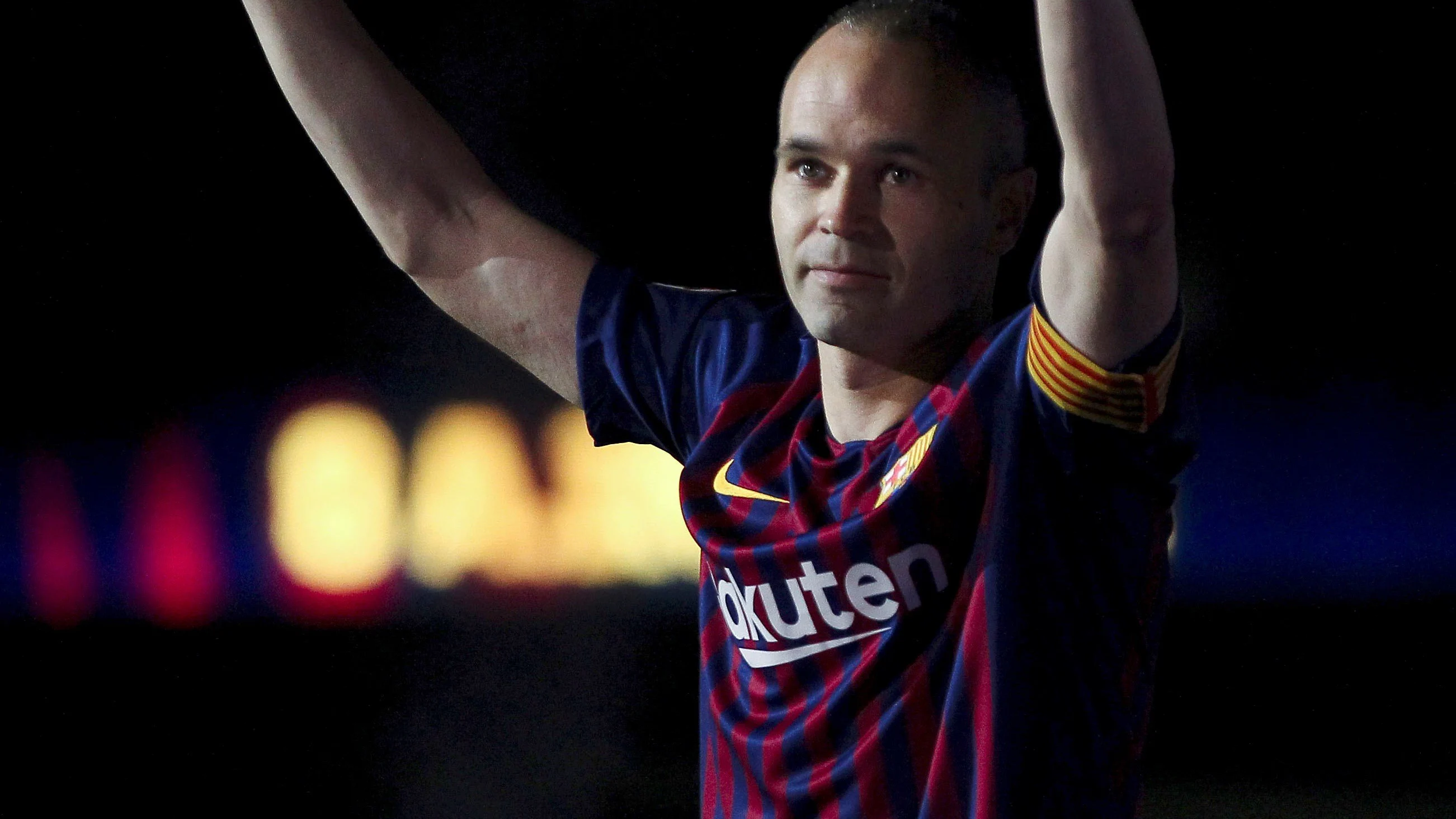 Andrés Iniesta se despide del Camp Nou