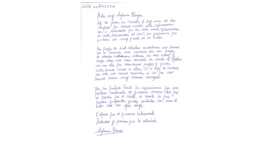 Carta de Eugenia Parejo Carta de Eugenia Parejo
