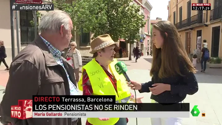 María Gallardo, pensionista